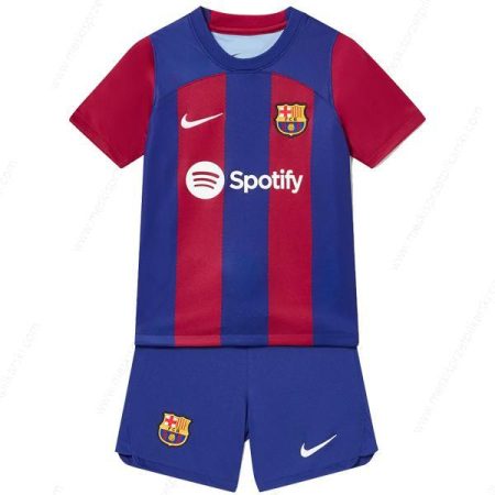 Koszulka Barcelona Główna Zestaw piłkarski dla dzieci 23/24 – Koszulki Piłkarskie